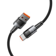 Tech-protect Ultraboost kábel USB / USB-C 66W 6A 25cm, šedý