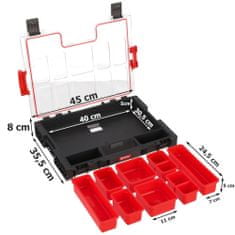 botle Organizér s odnímateľnými vedierkami M modular PRO