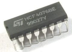 HADEX 4076 - 4x register D, DIL16 /HCF4076BE/