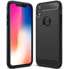 IZMAEL Puzdro Carbon Bush TPU pre Apple iPhone XR - Čierna KP16035