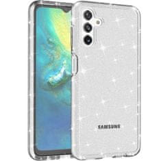 IZMAEL Priesvitné puzdro s trblietkami pre Samsung Galaxy A13 5G - Transparentná KP17848