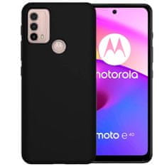 IZMAEL Silikonové púzdro Soft Color pre Motorola Moto E40 - Čierna KP24412