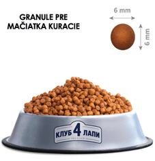 Club4Paws Premium  pre mačiatka s kuracim mäsom 300g