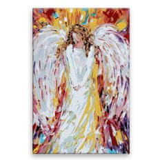 Malujsi Maľovanie podľa čísel - Anjel vo farbách 06 - 80x120 cm, plátno vypnuté na rám