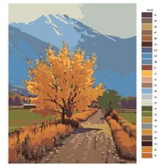 Malujsi Maľovanie podľa čísel - Jeseň maľuje - 80x100 cm, plátno vypnuté na rám