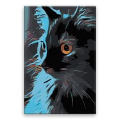 Malujsi Maľovanie podľa čísel - Mačka v tieni - 80x120 cm, bez dreveného rámu