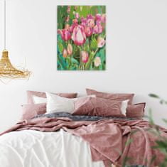 Malujsi Maľovanie podľa čísel - Tulipánová lúka - 60x80 cm, bez dreveného rámu