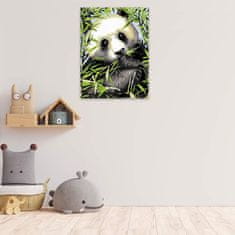 Malujsi Maľovanie podľa čísel - Roztomilá panda - 60x80 cm, bez dreveného rámu