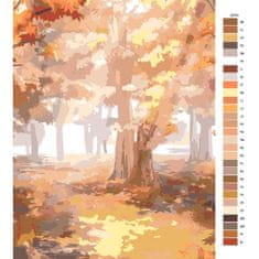 Malujsi Maľovanie podľa čísel - Jeseň - 80x120 cm, bez dreveného rámu