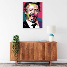Malujsi Maľovanie podľa čísel - Robert Downey - 60x80 cm, plátno vypnuté na rám