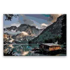 Malujsi Maľovanie podľa čísel - Jeseň v horách - 120x80 cm, bez dreveného rámu
