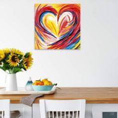 Malujsi Maľovanie podľa čísel - Srdce - 40x40 cm, bez dreveného rámu
