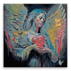 Malujsi Maľovanie podľa čísel - Anjel dáva život - 40x40 cm, bez dreveného rámu