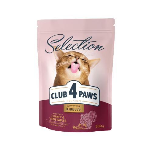 Club4Paws Premium pre dospelé mačky s morkou a zeleninou 300 g