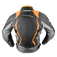 Cappa Racing Bunda moto AREZZO textilná čierna/oranžová (tlačená) M