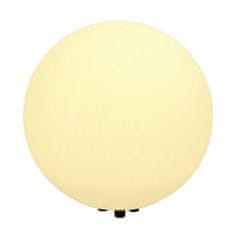 SLV BIG WHITE ROTOBALL FLOOR 50, vonkajšie stojaca lampa, TC- (D, H, T, Q) SE, IP44, guľa, biela, priemer. 50 cm, max. 24 W 227221