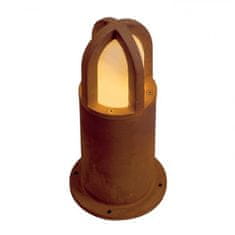 SLV BIG WHITE RUSTY CONE 40, vonkajšie stojaca lampa, TC-DSE, IP54, guľatá, hrdzavé železo, pr./V 15/40 cm, max. 11 W 229431