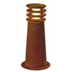 SLV BIG WHITE RUSTY 40, vonkajšie stojaca lampa, TC-DSE, IP55, guľatá, hrdzavé železo, pr./V 19/40 cm, max. 11 W 229020