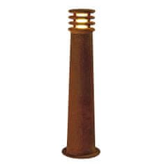 SLV BIG WHITE RUSTY 70, vonkajšie stojaca lampa, TC-DSE, IP55, guľatá, hrdzavé železo, pr./V 19/70 cm, max. 11 W 229021