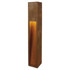 SLV BIG WHITE RUSTY SLOT 80, vonkajšie stojaca lampa, TC-DSE, IP44, hrdzavé železo, D / Š / V 12/12/80 cm, max. 11 W 229411