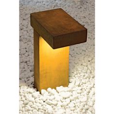 SLV BIG WHITE RUSTY PATHLIGHT, vonkajšie stojaca lampa, úsporná žiarovka GX53, IP44, hrdzavé železo, max. 9 W 230090