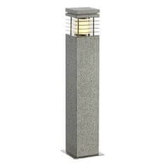 SLV BIG WHITE ARROCK GRANITE, vonkajšie stojaca lampa, TC- (D, H, T, Q) SE, IP44, hranaté, žula, soľ a korenie, žula, D / Š / V 12/12/70 cm, max.