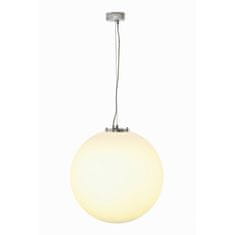 SLV BIG WHITE ROTOBALL 50, závesné svietidlo, TC-TSE, striebrošedé / biele, priemer. 50 cm, max. 24 W 165400