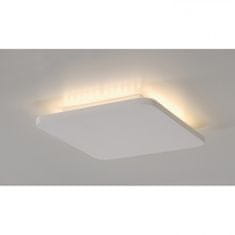 SLV BIG WHITE PLASTRO SQUARE, nástenné svietidlo, opasok LED, 3000K, hranaté, biela sadra, max. 10,8 W 148019