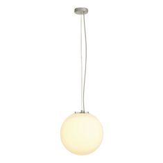 SLV BIG WHITE ROTOBALL 40, závesné svietidlo, TC- (D, H, T, Q) SE, striebrošedé / biele, priemer. 40 cm, max. 24 W 165410