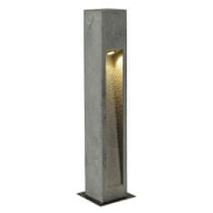 SLV BIG WHITE ARROCK STONE, vonkajšie stojaca lampa, LED, 3000K, hranatá, šedý kameň, D / Š / V 12/12/75 cm, max. 6 W 231371