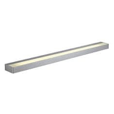 SLV BIG WHITE SEDO 21, nástenné svietidlo, LED, 3000K, hranaté, kartáčovaný Al, satinované sklo, D / Š / V 89,5 / 8,5 / 4 cm, úsporná žiarovka