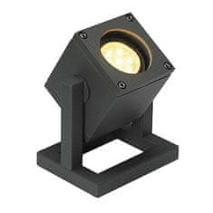 SLV BIG WHITE Cubix 1, vonkajšia stojaca lampa, jedna žiarovka, QPAR51, IP44, hranatá, antracit, úsporná žiarovka, max. 25 W 132835