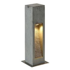 SLV BIG WHITE ARROCK STONE, vonkajšie stojaca lampa, LED, 3000K, hranatá, šedý kameň, D / Š / V 12/12/50 cm, max. 6 W 231370