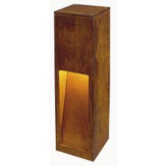 SLV BIG WHITE RUSTY SLOT 50, vonkajšie stojaca lampa, LED, 3000K, hrdzavé železo, D / Š / V 12/12/50 cm 233447