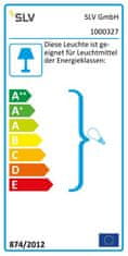 SLV BIG WHITE THEO, nástenné svietidlo, QPAR51, hranaté, up / down, biele, max. 100 W 1000327