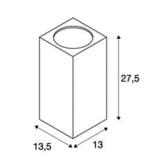 SLV BIG WHITE BIG THEO WALL, vonkajšie nástenné svietidlo, dve žiarovky, LED, 3000K, Flood up / down, antracit, Š / V / H 13 / 27,5 / 13,5 cm 23