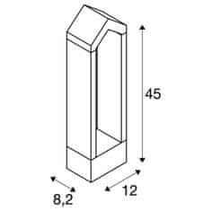 SLV BIG WHITE BONA vonkajšie stojacie svietidlo LED, IP65, antracit, 3000K 1000799