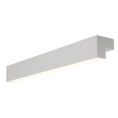 SLV BIG WHITE L-LINE 60 LED nástenné a stropné svietidlo, IP44, 3000K, 820lm, striebrošedá 1001300