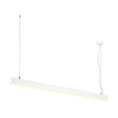 SLV BIG WHITE Q-LINE DALI SINGLE LED závesné svietidlo, stmievateľné, 1 500 mm, biele 1001310