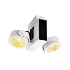 SLV BIG WHITE TEC KALU CW LED vnútorné nástenné a stropné nadstavbové svietidlo, double, biela / čierna, 60 °, 3000K 1001424