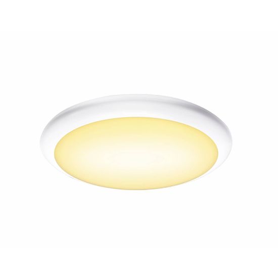 SLV BIG WHITE Ruba 10 CW Sensor LED, vonkajšie nástenné a stropné nadstavbové svietidlo, biela, IP65 3000 / 4000K 1001912