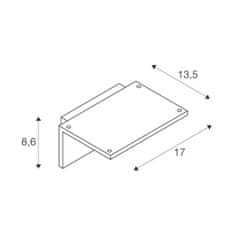 SLV BIG WHITE LED SENSOR WL LED vonkajšie nástenné nadstavbové svietidlo, IP44, biela, 3000K 1001970