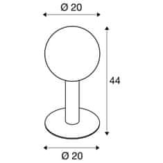 SLV BIG WHITE Gloom PURE 44 Pole vonkajšie stojacie svietidlo, E27, antracit, IP44 1002000