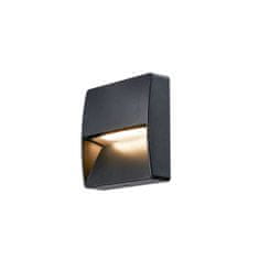 SLV BIG WHITE downunder OUT square WL, Outdoor, nástenné vstavané LED svietidlo, antracitové, 3000K 1002869