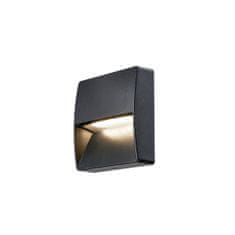 SLV BIG WHITE downunder OUT square WL, Outdoor, nástenné vstavané LED svietidlo, antracitové, 3000K 1002869