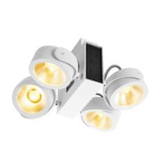 SLV BIG WHITE TEC KALU CW LED vnútorné nástenné a stropné nadstavbové svietidlo, quad, biela / čierna, 24 °, 3000K 1001434