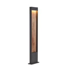 SLV BIG WHITE Flatt POLE 100 Outdoor, stojacie LED svietidlo, 3000K, IP65, antracitové / hnedé 1002959