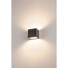 SLV BIG WHITE SITRA CUBE WL LED vonkajšie nástenné a stropné nadstavbové svietidlo, antracit, IP44, 3000K, 10W 1002032