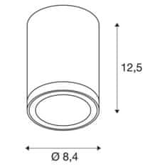 SLV BIG WHITE ENOLA ROUND S Outdoor, stropné LED svietidlo, antracitovej 1003426