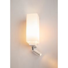 SLV BIG WHITE QUADRASS SPOT Indoor nástenné svietidlo s LED spotu a objímkou E27, biele 1003429